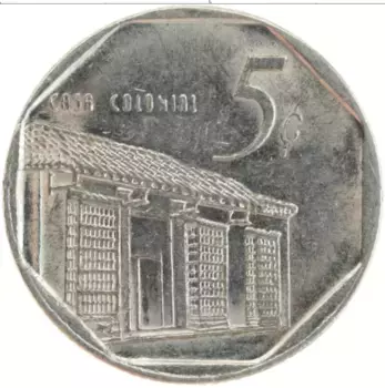 Монета 5 сентаво Кубы 2000 года Медно-никель