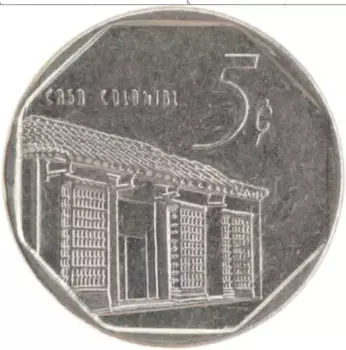 Монета 5 сентаво Кубы 2000 года Медно-никель