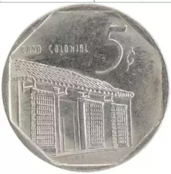 Монета 5 сентаво Кубы 2000 года Медно-никель