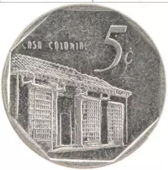 Монета 5 сентаво Кубы 2006 года Медно-никель