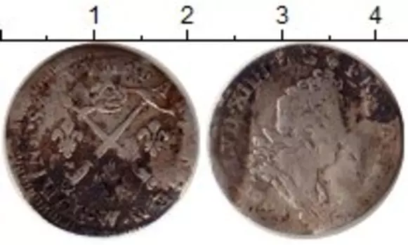 Монета 5 солей Франции Серебро Людовик XIV