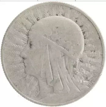 Монета 5 злотых Польши 1932 года Серебро Ядвига