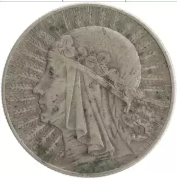 Монета 5 злотых Польши 1933 года Серебро Ядвига