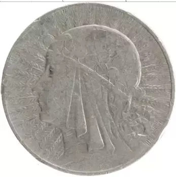 Монета 5 злотых Польши 1933 года Серебро Ядвига