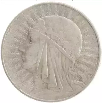 Монета 5 злотых Польши 1934 года Серебро