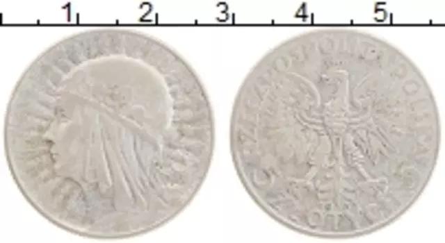 Монета 5 злотых Польши 1934 года Серебро Святая Ядвига