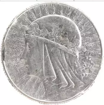 Монета 5 злотых Польши Серебро Ядвига