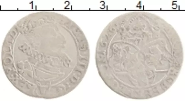 Монета 6 грошей Польши 1626 года Серебро Сигизмунд III