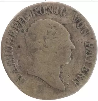 Монета 6 крейцеров Баварии 1806 года Серебро Максимилиан Иосиф