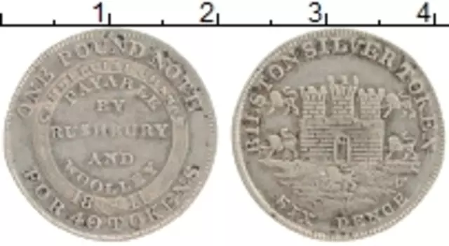 Монета 6 пенсов Англии 1811 года Серебро Токен