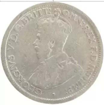 Монета 6 пенсов Австралии 1922 года Серебро Георг V