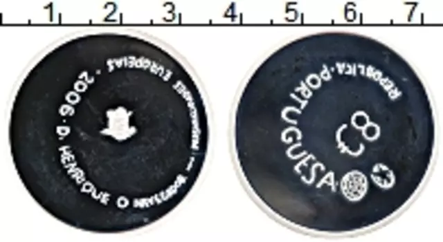 Монета 8 евро Португалии 2006 года Серебро Генрих Мореплаватель