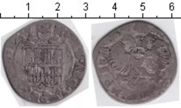 Монета 8 шиллингов Любека Серебро 17 век