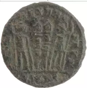 Монета АЕ3 Древнего Рима Бронза Констанций II 337-340 гг