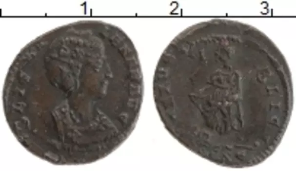 Монета АЕ4 Древнего Рима Медь Елена (мать Константа I)