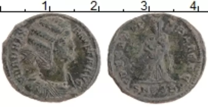 Монета АЕ4 Древнего Рима Медь Фауста (супруга Константина I)