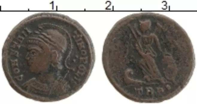 Монета АЕ4 Древнего Рима Медь Константин I Великий 306-337 гг