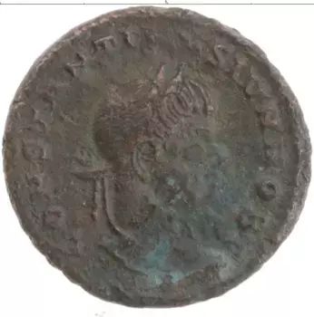 Монета АЕ4 Древнего Рима Медь Константин II 337-340 гг
