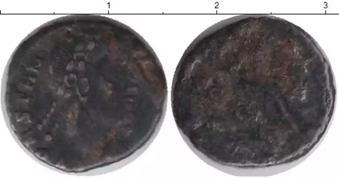 Монета АЕ 3 Древнего Рима Бронза Констанций II (337-361)