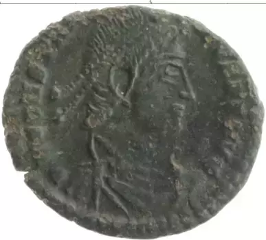 Монета АЕ 3 Древнего Рима Бронза Констанций II 337-361 гг