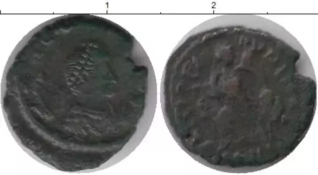 Монета АЕ 4 Древнего Рима Бронза Аркадий (383-402 г