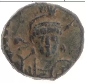 Монета АЕ Древнего Рима Медь Гонорий 393-395 гг