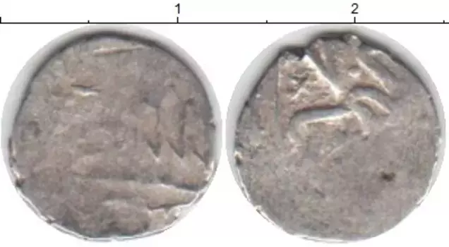 Монета акче Азербайджана 1532 года Серебро Шемаха