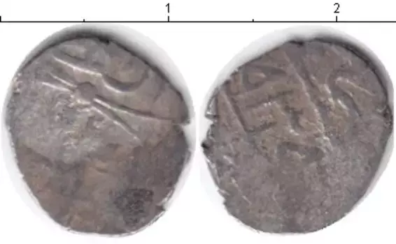 Монета акче Азербайджана 1532 года Серебро Шемаха