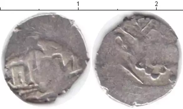 Монета акче Азербайджана 1532 года Серебро Шемаха