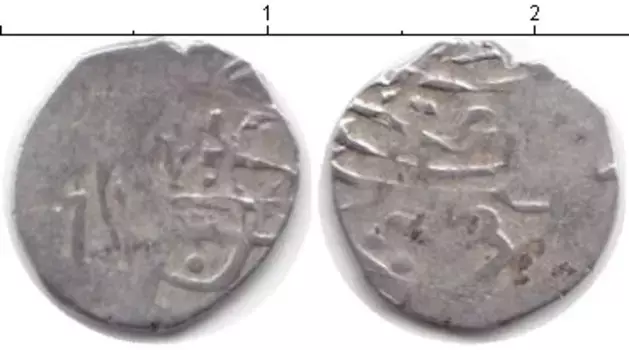Монета акче Азербайджана 1532 года Серебро Шемаха