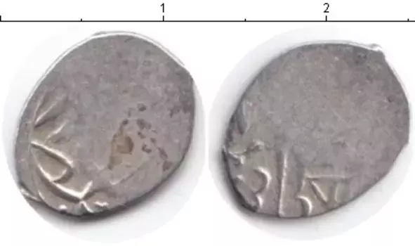 Монета акче Азербайджана 1532 года Серебро Шемаха