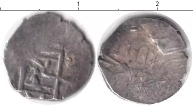 Монета акче Азербайджана 1532 года Серебро Шемаха