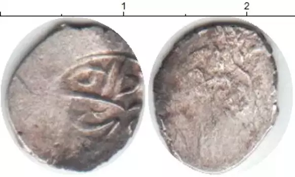 Монета акче Азербайджана 1532 года Серебро Шемаха