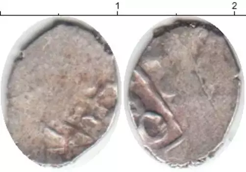 Монета акче Азербайджана 1532 года Серебро Шемаха