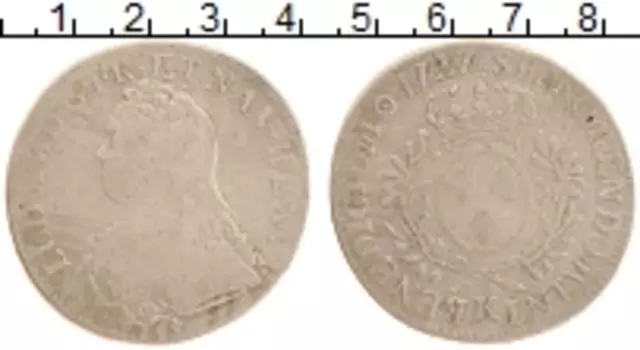 Монета экю Франции 1727 года Серебро Людовик XV (К)
