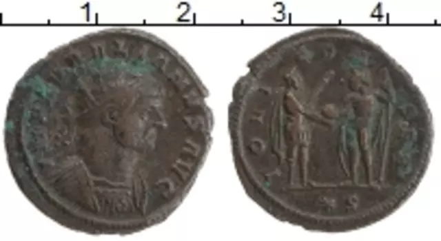Монета антониниан Древнего Рима Биллон Аврелиан 270-275 гг
