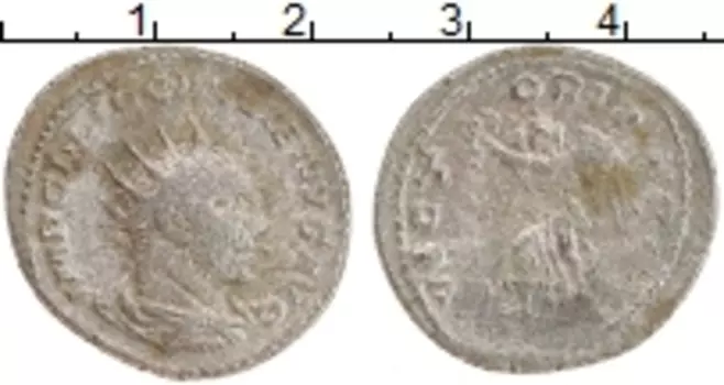 Монета антониниан Древнего Рима Биллон Галлиен 253-268 гг