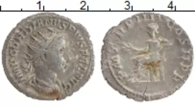 Монета антониниан Древнего Рима Биллон Гордиан III 238- 244 гг