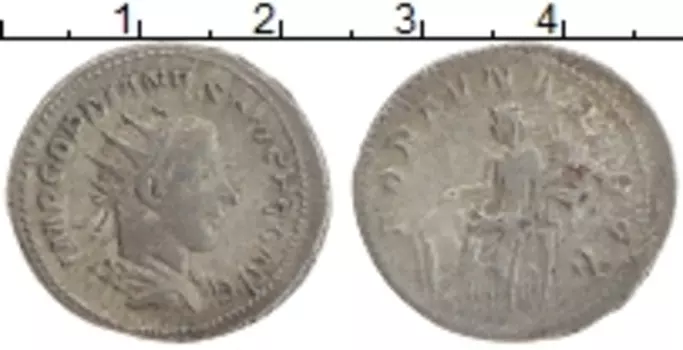 Монета антониниан Древнего Рима Биллон Гордиан III 238- 244 гг