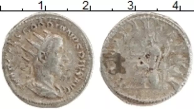 Монета антониниан Древнего Рима Биллон Гордиан III 238- 244 гг