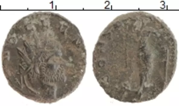Монета антониниан Древнего Рима Биллон Клавдий II Готский 268-270 гг