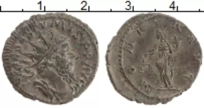 Монета антониниан Древнего Рима Биллон Постум 260-269 гг