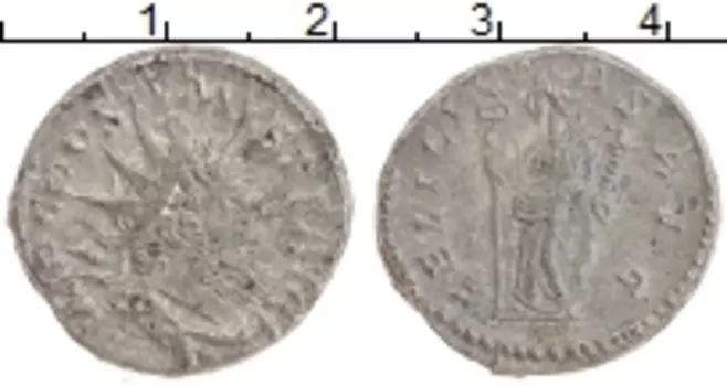 Монета антониниан Древнего Рима Биллон Постум 260-269 гг