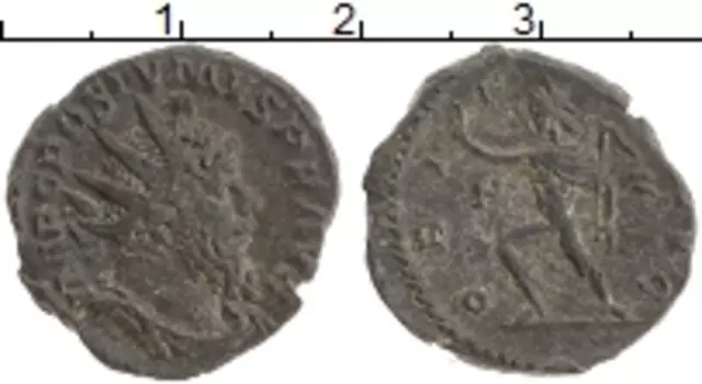 Монета антониниан Древнего Рима Биллон Постум 260-269 гг