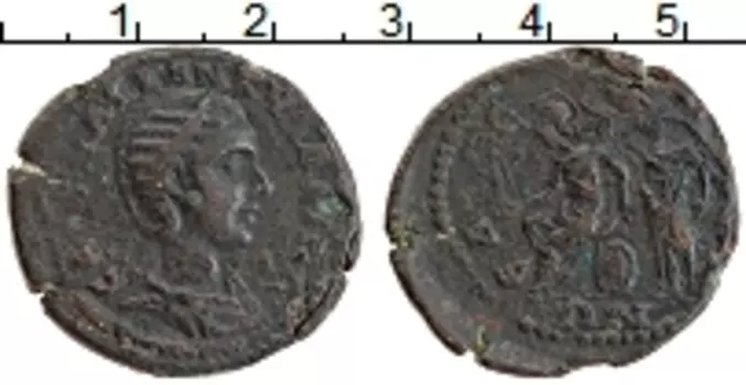 Монета антониниан Древнего Рима Бронза Августа