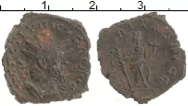 Монета антониниан Древнего Рима Медь Тетрик I 271-274 гг