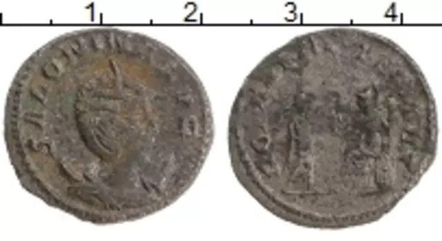 Монета антониниан Древнего Рима Серебро Салонина