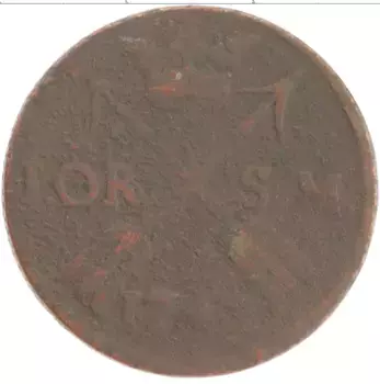 Монета эре Швеции 1742 года Медь Фредрик I