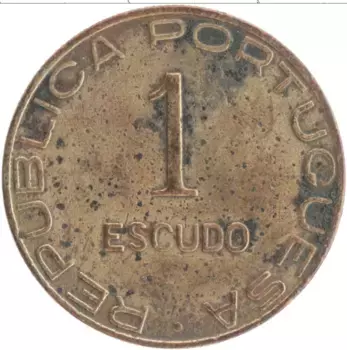 Монета эскудо Мозамбика 1945 года Бронза