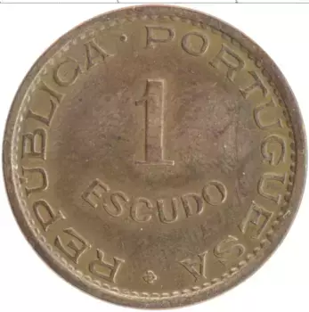 Монета эскудо Мозамбика 1968 года Бронза